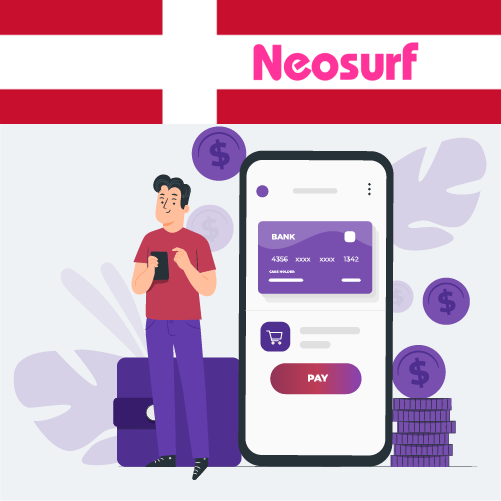Dansk gambler laver en indbetaling på Neosurf online casino