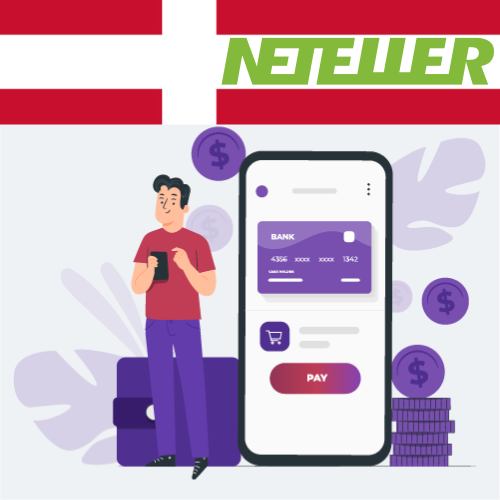 Dansk gambler laver en indbetaling på Neteller online casino
