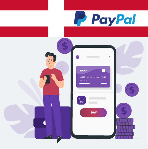 Dansk gambler laver en indbetaling på PayPal online casino