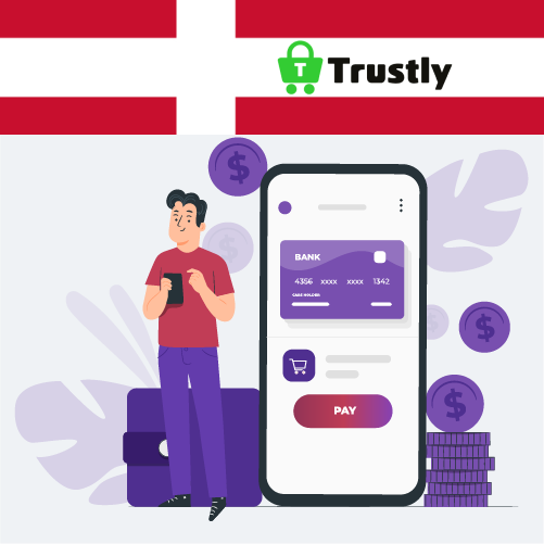 Dansk gambler laver en indbetaling på Trustly online casino