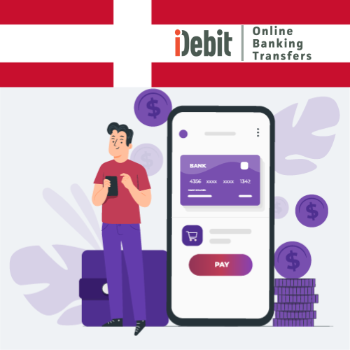 Dansk gambler laver en indbetaling på iDebit online casino