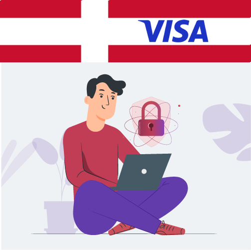 En dansk gambler læser om sikkerheden ved at bruge Visa på et online casino
