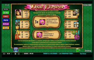Thai Flower spillemaskine detalje billede 1