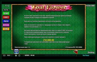 Thai Flower spillemaskine detalje billede 4