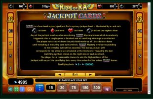Rise Of Ra spillemaskine detalje billede 4