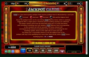 Shining Crown spillemaskine detalje billede 3