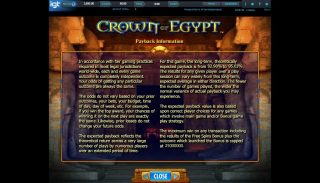Crown of Egypt spillemaskine detalje billede 8
