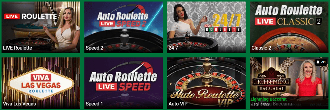 CasinoLuck Live Dealer Spil