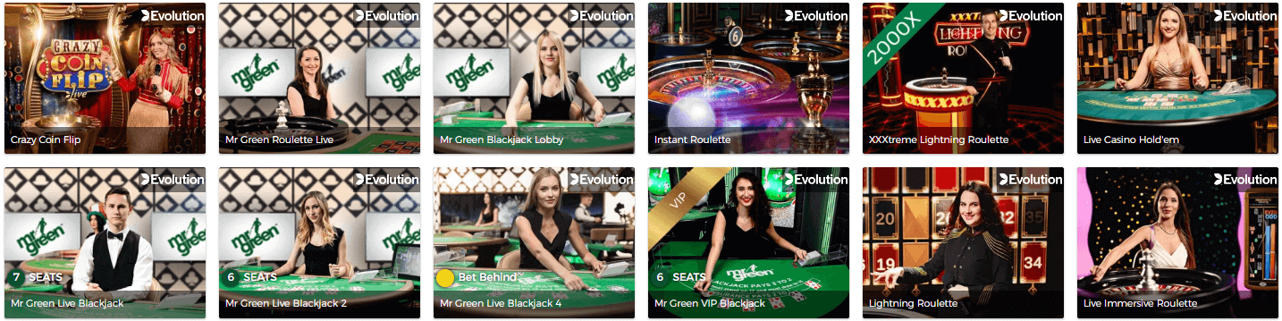 Mr Green Live Casino