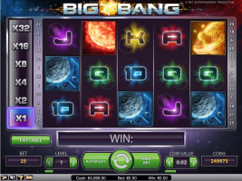 Big Bang Spillemaskine Skærm