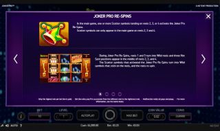 Joker Pro spillemaskine detalje billede 1