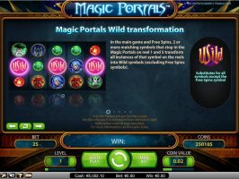 Magic Portals spillemaskine detalje billede 1