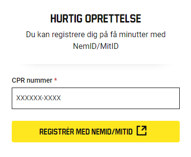 Registrering hos Unibet Casino