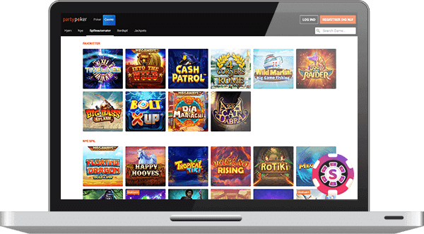 PartyPoker Casino spil