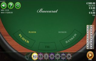 Baccarat fra Gameart