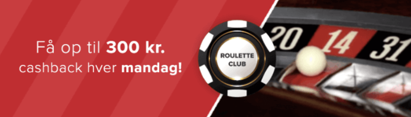 Få op til 300 kr. cashback hver mandag!