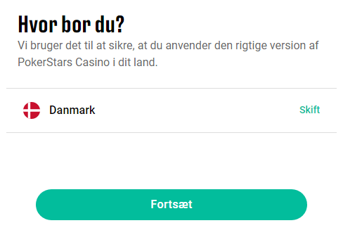 Sådan gør du krav på en bonus hos PokerStars Casino trin 1