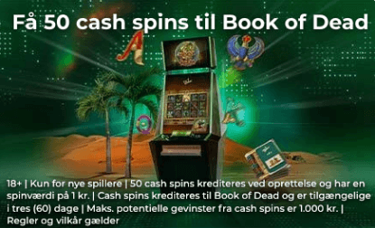 Tilmeldingsbonus hos Mr Green Casino 50 gratis spins