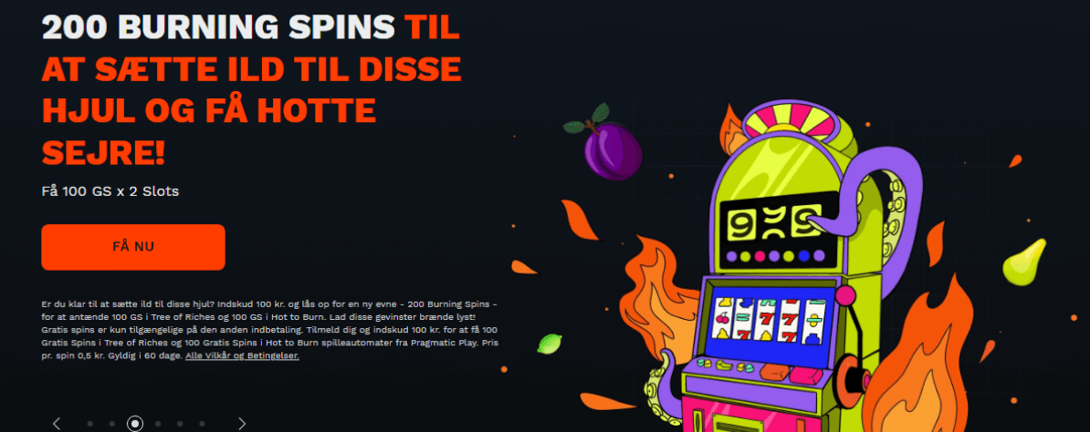 200 Burning Spins Bonus fra Casino999: Spil 100 gratis spins hver på to top online slots