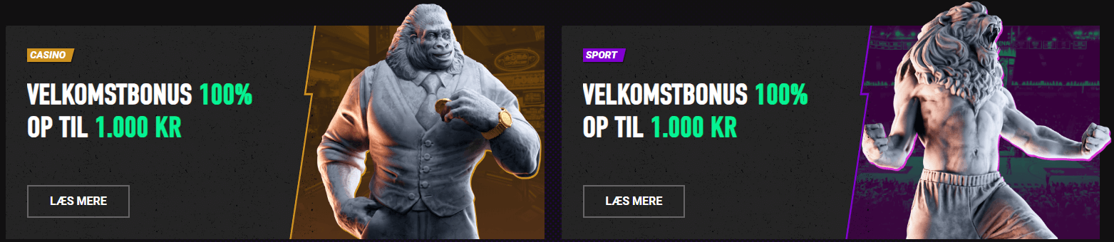 2 typer Betinia Velkomstbonus