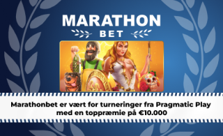 Marathonbet er vært for turneringer fra Pragmatic Play med en toppræmie på €10.000 Marathonbet er vært for turneringer fra Pragmatic Play med en toppræmie på €10.000