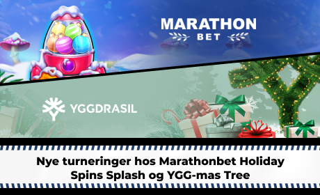 Nye turneringer hos Marathonbe Holiday Spins Splash og YGG-mas Tree