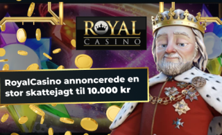 RoyalCasino annoncerede en stor skattejagt til 10.000