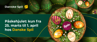 Påskehjulet: kun fra 25. marts til 1. april hos Danske Spil