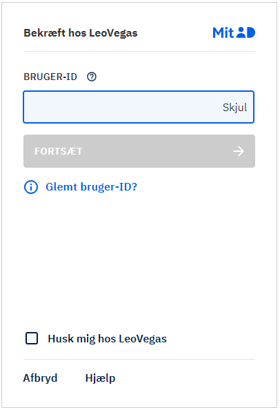 Registrering hos LeoVegas casino